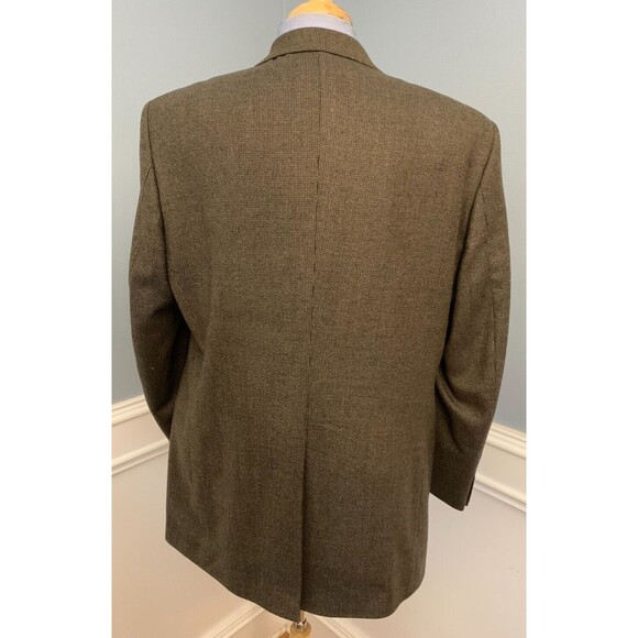 Oak Creek Tweed Blazer Mens 44L Lambs Wool Jacket Brown Sportcoat - Picture 3 of 11